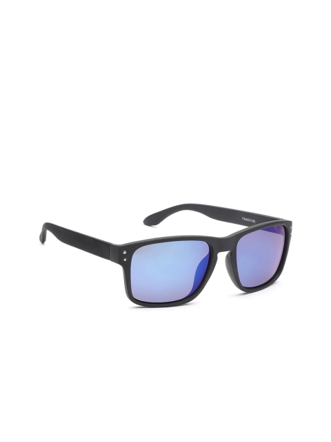 

Flying Machine Men Rectangle Mirrored Sunglasses FMAE0188, Blue