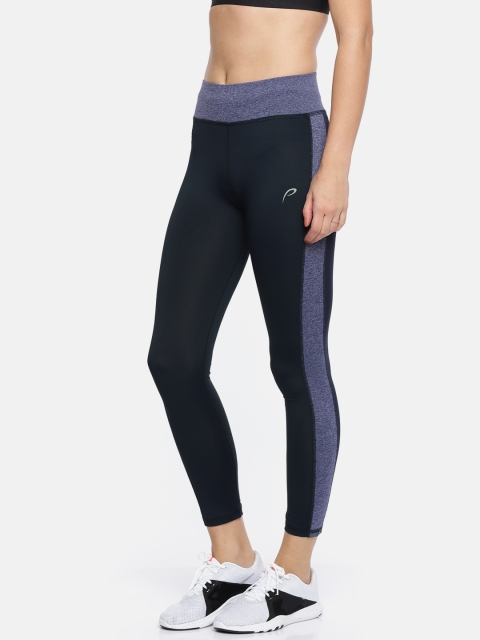 

Proline Women Navy Active Cropped Tights, Navy blue