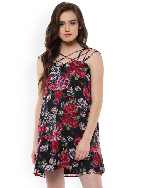 

ROVING MODE Women Multicoloured Printed A-Line Dress, Multi