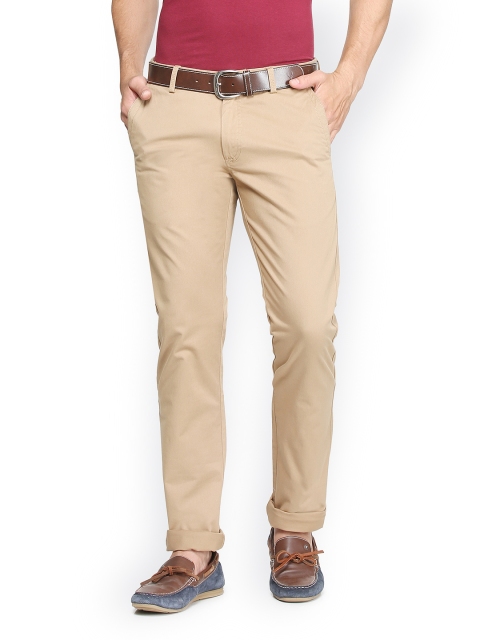 

Allen Solly Men Beige Slim Fit Solid Chinos
