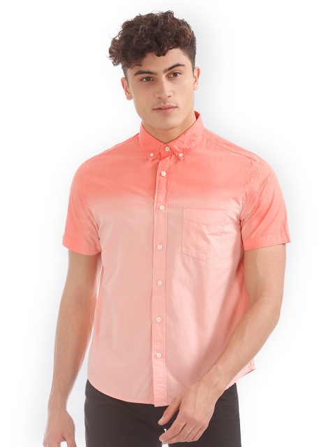 

Aeropostale Men Pink Manhattan Regular Fit Faded Casual Shirt