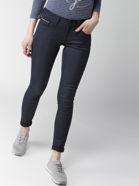 

Tommy Hilfiger Women Navy Blue Skinny Fit Low-Rise Clean Look Stretchable Jeans