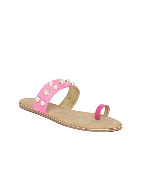 

Inc 5 Women Pink Embellished One Toe Flats