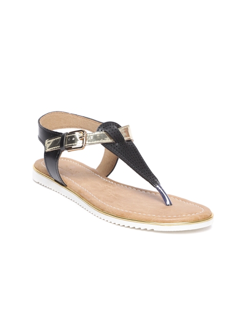 

Inc 5 Women Black Solid Open Toe Flats