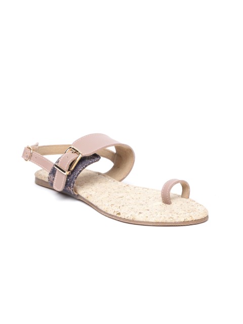 

Inc 5 Women Dusty Pink Solid One Toe Flats