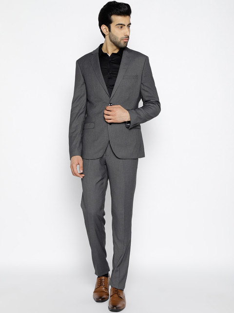 

OVS Grey Slim Fit Single-Breasted Formal Suit