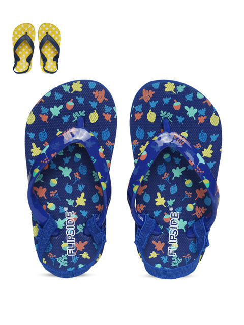 

Flipside Set of 2 Printed Thong Flip-Flops, Blue