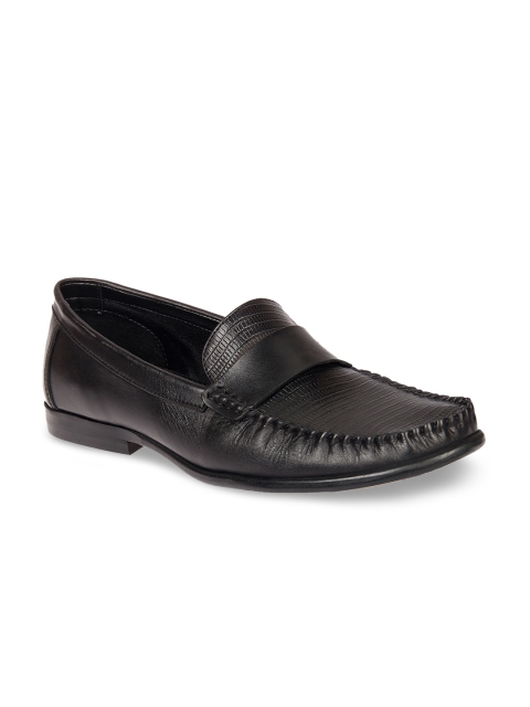 

Franco Leone Men Black Semi-Formal Leather Loafers