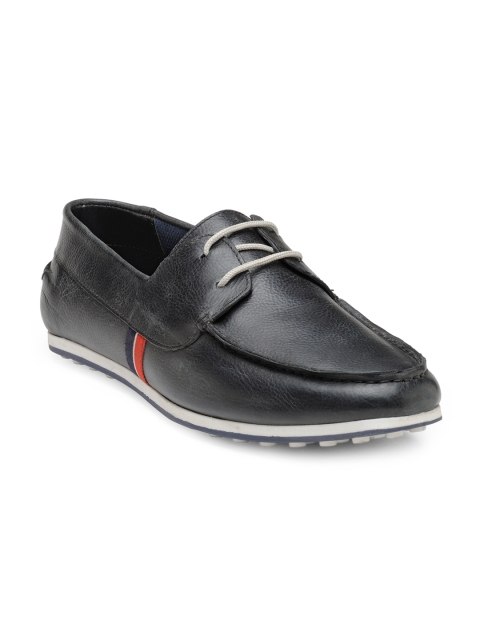 

Franco Leone Men Black Leather Loafers