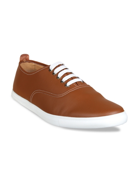 

Franco Leone Men Tan Brown Sneakers