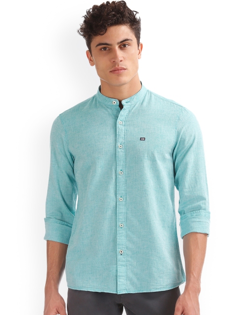 

Arrow Sport Men Turquoise Blue Slim Fit Solid Casual Shirt