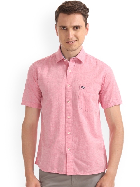 

Arrow Sport Men Pink Solid Casual Shirt