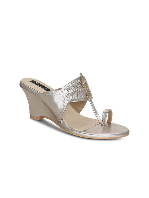 

Kielz Women Silver-Toned Solid Sandals