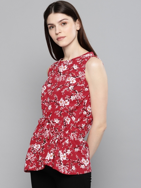 

Chemistry Women Red Printed Top