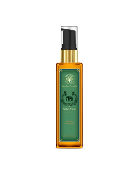 

Forest Essentials Sustainable Sandalwood Orange Peel Facial Cleanser 200 ml, Green