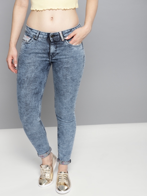 

Kook N Keech Women Blue Skinny Fit Mid-Rise Jeans