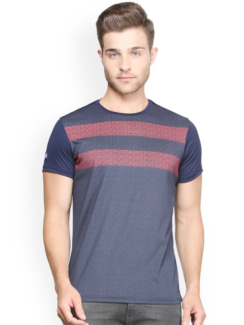 

Solly Sport Men Navy Blue Solid Round Neck T-shirt