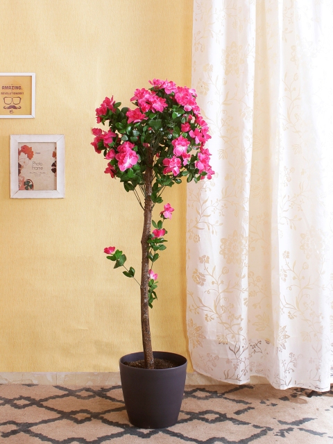 

Fourwalls Pink & Green Artificial Azalea Plant