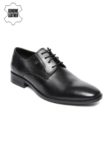 

Blackberrys Men Black Genuine Leather Formal Derbys