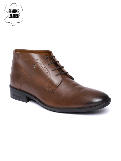 

Blackberrys Men Brown Genuine Leather Mid-Top Formal Derbys