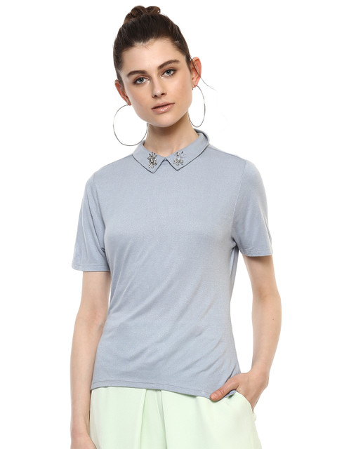 

Kazo Women Blue Solid Top