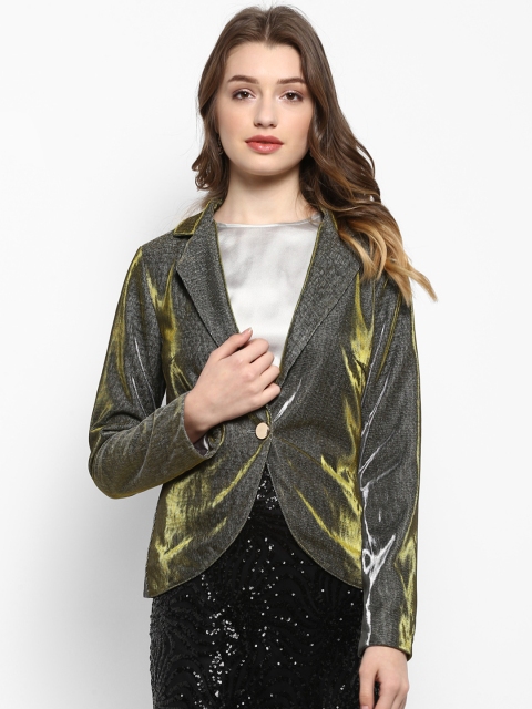 

Kazo Women Grey Solid Tailored Jacket