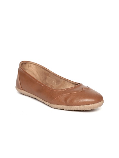 

Inc 5 Women Brown Solid Synthetic Ballerinas