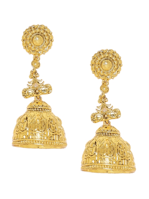 

Voylla Gold-Toned Circular Jhumkas