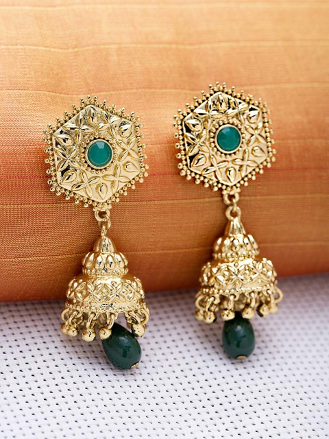 

Voylla Gold-Toned Circular Jhumkas