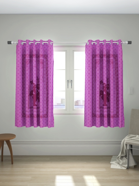 

House This Purple Darbaar Cotton 2 Window Curtain