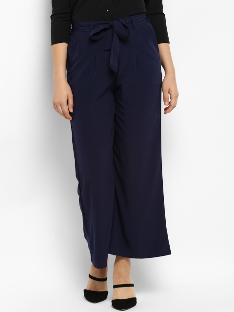 

Hapuka Women Blue Straight Solid Palazzos