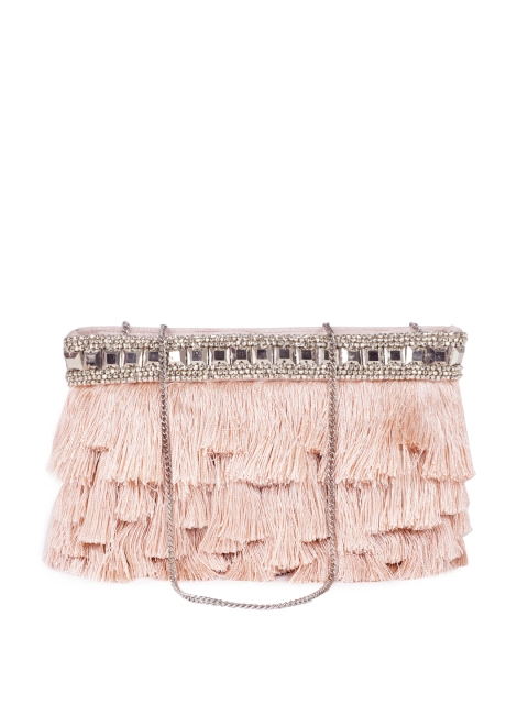 

Accessorize Peach-Coloured Embellished Sling Bag