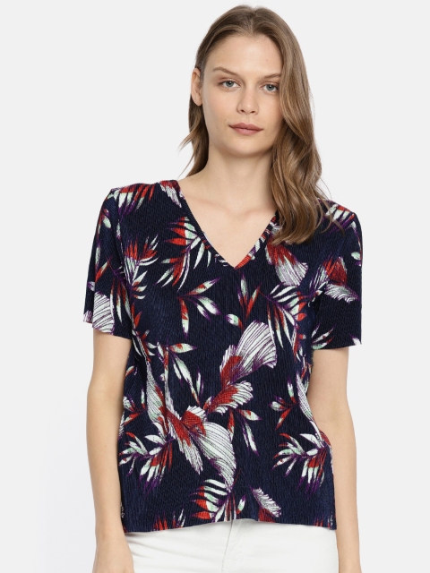 

Vero Moda Women Blue Printed Top