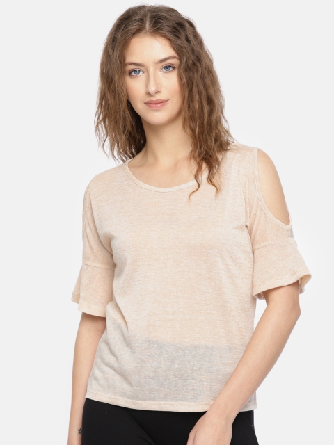 

Fame Forever by Lifestyle Women Beige Solid Top