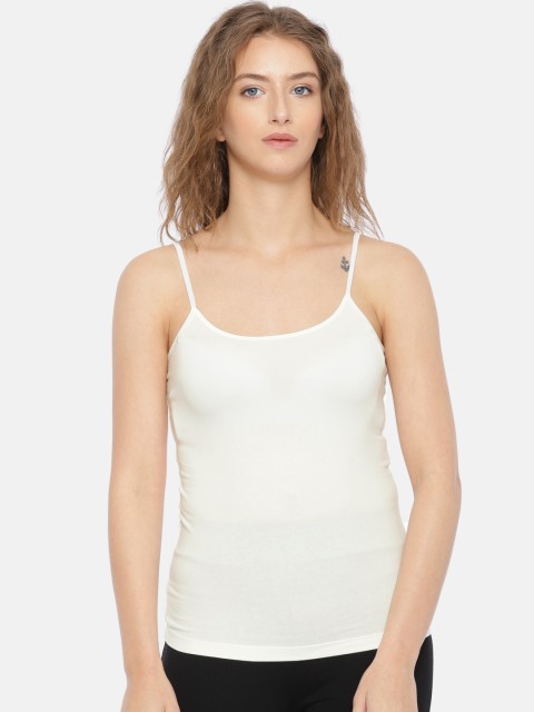 

Ginger by Lifestyle Off-White Solid Camisole GNSS17CS05