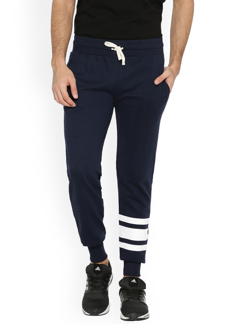 

Campus Sutra Men Navy Blue Solid Joggers