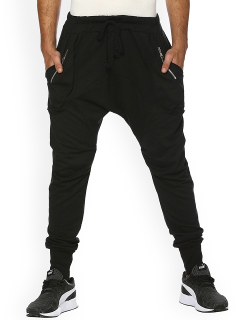 

Campus Sutra Men Black Solid Joggers