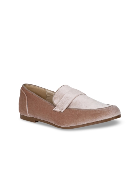 

Bruno Manetti Women Beige Suede Loafers