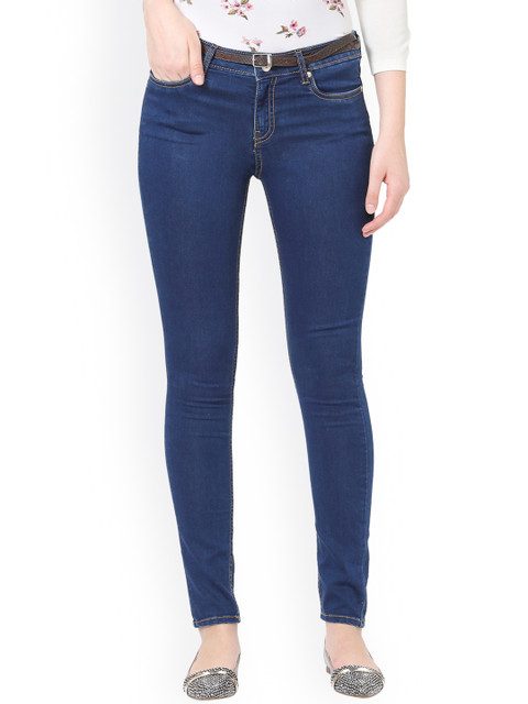 

Allen Solly Woman Women Blue Regular Fit Mid-Rise Clean Look Stretchable Jeans