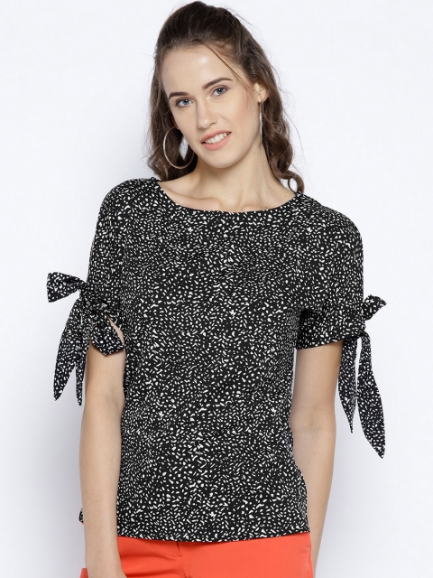 

METTLE Women Black Printed Top