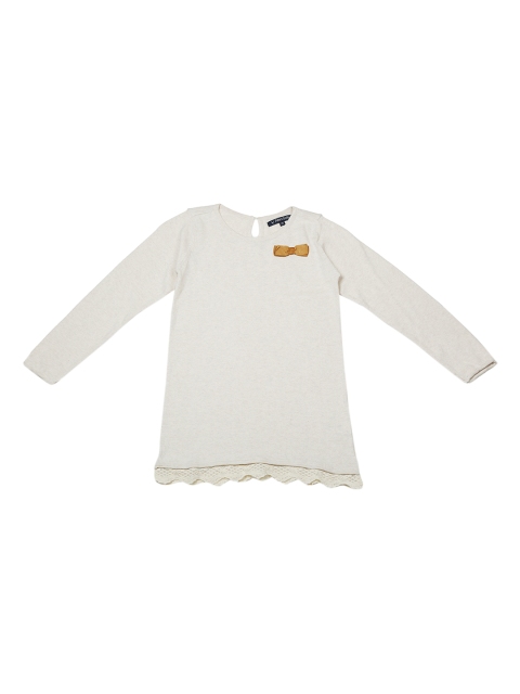 

Allen Solly Junior Girls Beige Solid Pullover