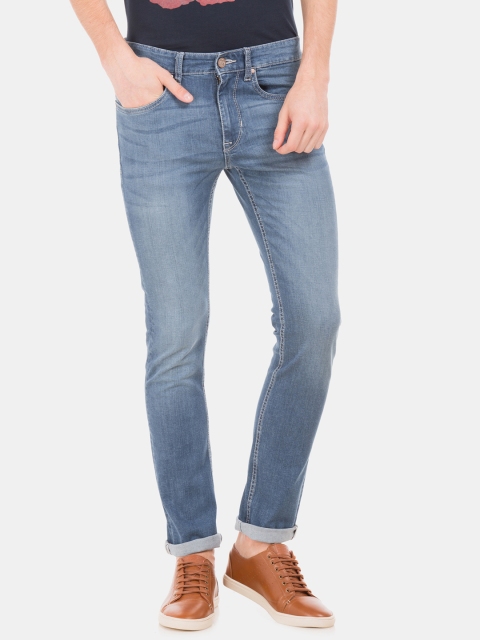 

U.S. Polo Assn. Men Blue Skinny Fit Mid-Rise Clean Look Jeans