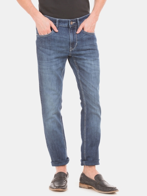 

U.S. Polo Assn. Denim Co. Men Blue Slim Fit Low-Rise Clean Look Stretchable Jeans
