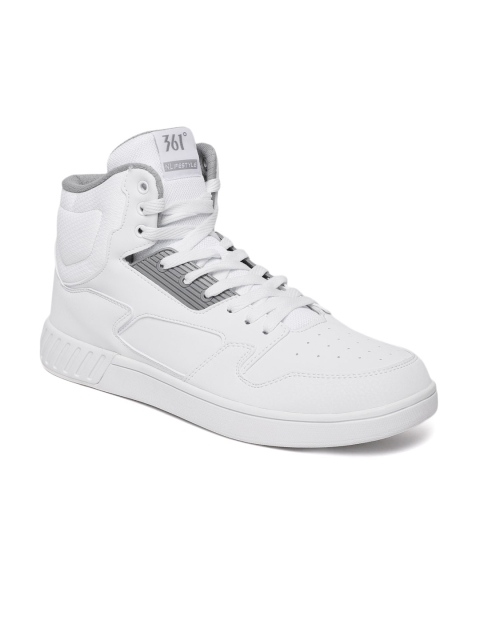 

361 Degree Men White Skateboarding Shoes