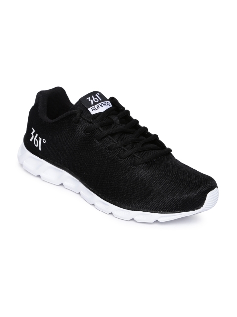 

361 Degree Men Black Stable Performance Running Shoes