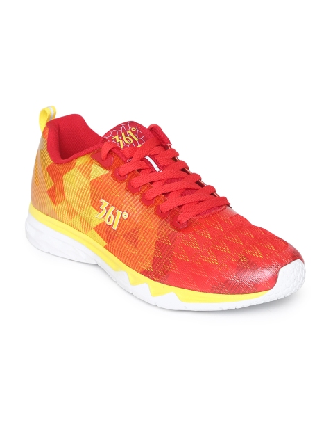 

361 Degree Men Red Lightweight Performance Running Shoes