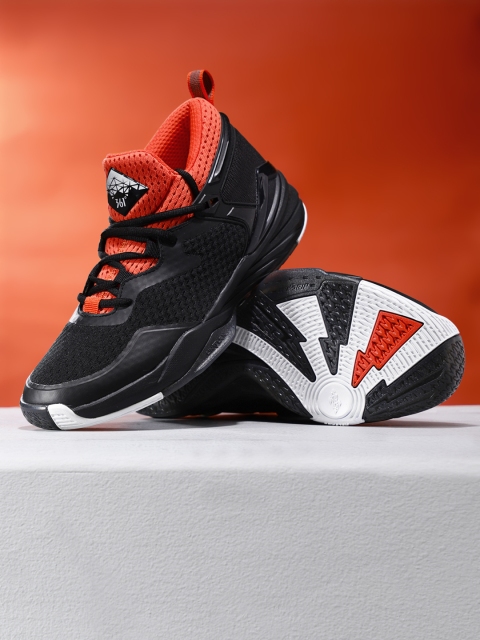 

361 Degree Men Black Professional Basketball Shoes