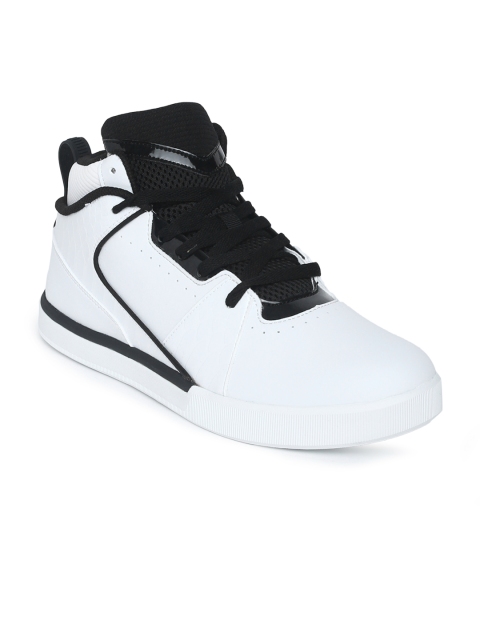 

361 Degree Men White Synthetic Mid-Top Skateboarding Shoes