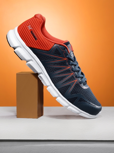 

361 Degree Men Navy Performance Running Shoes, Navy blue
