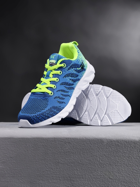 

361 Degree Men Blue Performance Running Shoes